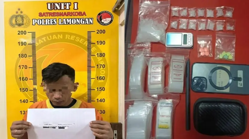 Lagi, Satresnarkoba Polres Lamongan Gulung Residivis Pengedar Narkotika
