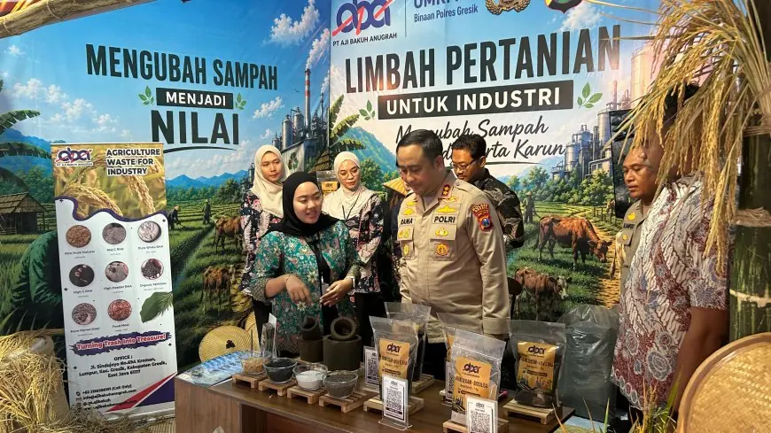 Dari Limbah Jadi Devisa, Sekam Padi UMKM Binaan Polres Gresik Tembus Pasar Jepang hingga Timur Tengah