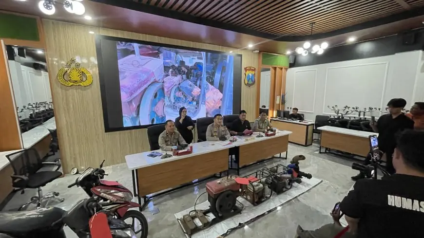 Maling Diesel Asal Gresik Diringkus Polres Lamongan, Beraksi di 53 Lokasi