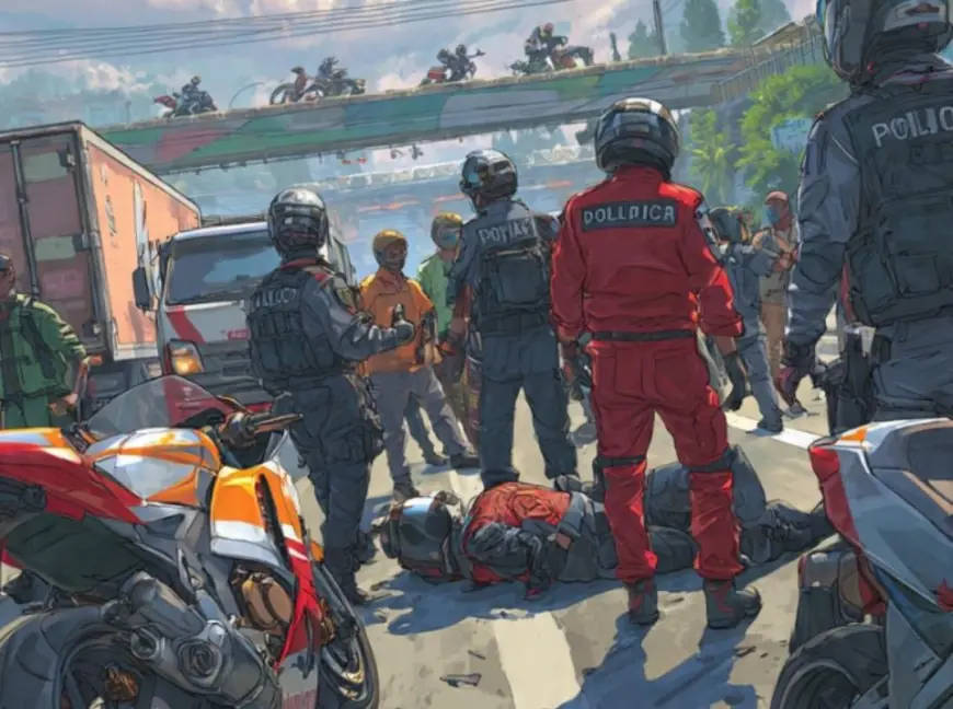Aksi Kejar-kejaran Curanmor di Gresik, Pelaku Gagal Kabur berhasil dibekuk Saat Terjebak Lampu Merah