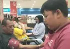 Gressmall Gresik Gelar Donor Darah, Peserta Senang Dapat Doorprize Sembako