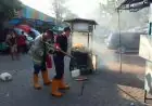 Gerobak Singkong Keju di Lamongan Terbakar, Penjual Panggil Damkar