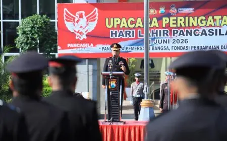 Hari Lahir Pancasila, Kapolres Gresik: Pancasila Jangan Hanya Jadi Pajangan, Harus Jadi Tindakan Nyata