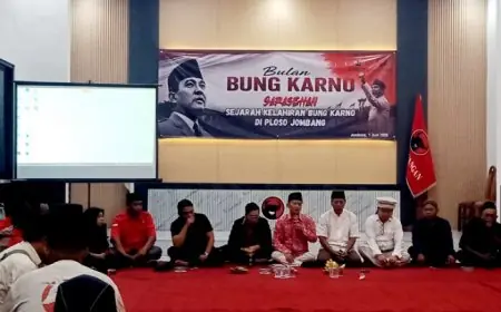 DPC PDIP Jombang Gelar Sarasehan Sejarah Kelahiran Bung Karno