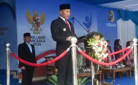 Peringati Tiga Hari Besar Nasional, Plt Bupati Ahmad Baharudin Ajak Warga Tulungagung Perkuat Nilai Pancasila
