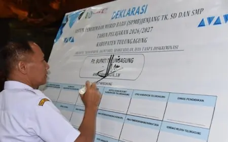 SPMB Tulungagung 2026 Dimulai, Sekolah Dilarang Paksa Wali Murid Bayar Uang Gedung