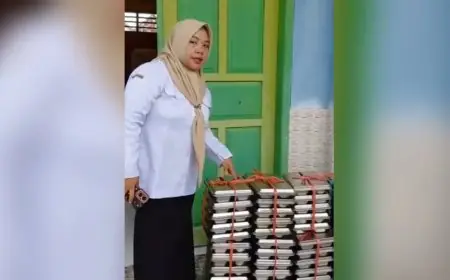 Viral di Medsos, Seorang Guru di Lamongan Tolak Puluhan Paket MBG Gegara Sering Telat Kirim