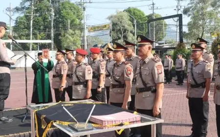 Polres Trenggalek Rotasi Sejumlah Pejabat Utama dan Kapolsek, Ini Daftar Lengkapnya