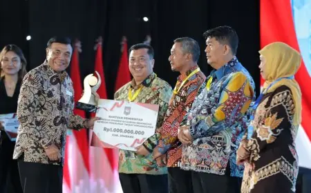 Raih Terbaik 3 Regional Jawa-Bali, Bupati Warsubi Bawa Pulang Rp1 Miliar