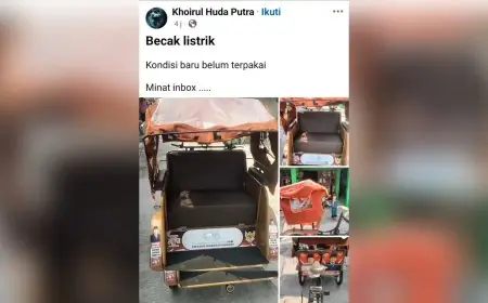 Gerindra Lamongan Telusuri Oknum Penjual Becak Listrik Bantuan Presiden Prabowo