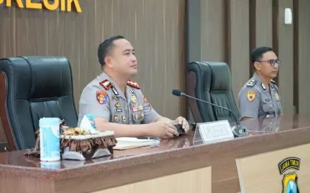 Digembleng Dua Pekan di Polres Gresik, Taruna Akpol Belajar Langsung Tugas Kepolisian