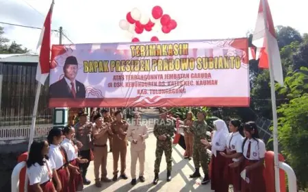 Resmikan Jembatan Garuda di Tulungagung, Plt Bupati: Jaga Fasilitas agar Berumur Panjang
