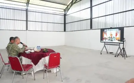 Jelang Launching Tahap Dua, Dandim Lamongan Paparkan Kesiapan 120 Unit KDKMP ke Wakil Panglima TNI