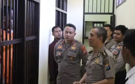 Pastikan Sesuai SOP, Polda Jatim Tinjau Ruang Tahanan Polres Trenggalek