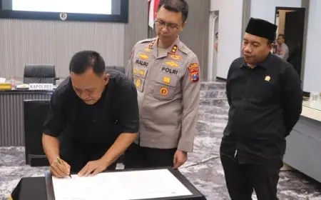 Jaga Kamtibmas Bulan Suro, Perguruan Silat di Trenggalek Teken Maklumat Damai