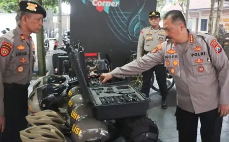 Cek Almatsus di Polres Trenggalek, Dirsamapta Polda Jatim Tekankan Kemampuan Personel