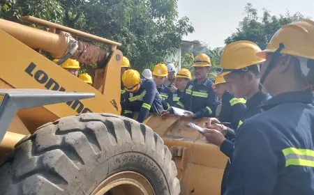 DBHCHT 2026 Dimanfaatkan Disnaker Gresik untuk Cetak Operator Wheel Loader Siap Kerja