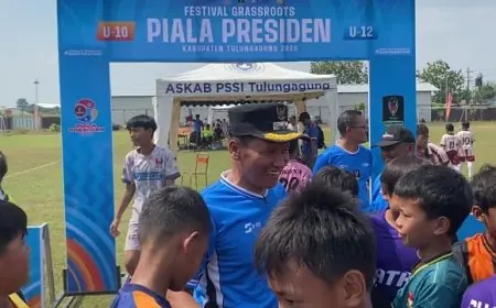Dorong Talenta Muda, Plt Bupati Tulungagung Buka Festival Sepak Bola Grassroots Piala Presiden 2026