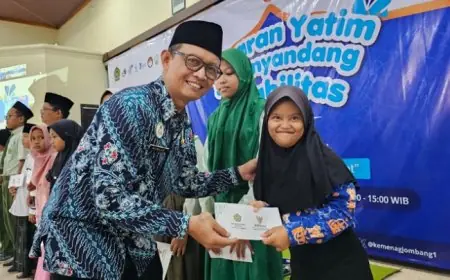 Kemenag Jombang Gelar Lebaran Yatim dan Disabilitas