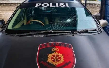 Konvoi Pesilat di Tulungagung Ricuh, Kaca Mobil Resmob Macan Agung Pecah Dilempar Batu