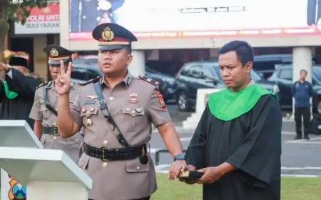 Polres Jombang Gelar Sertijab, Kapolres Tekankan Respons Cepat untuk Masyarakat