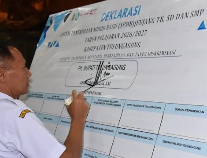 SPMB Tulungagung 2026 Dimulai, Sekolah Dilarang Paksa Wali Murid Bayar Uang Gedung