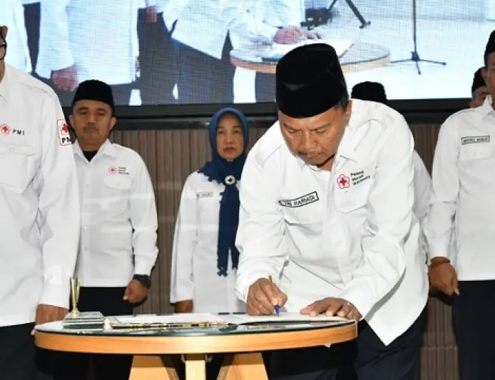 Dilantik Jadi Ketua PMI Tulungagung, Tri Hariadi Langsung Tancap Gas dengan Empat Program Strategis