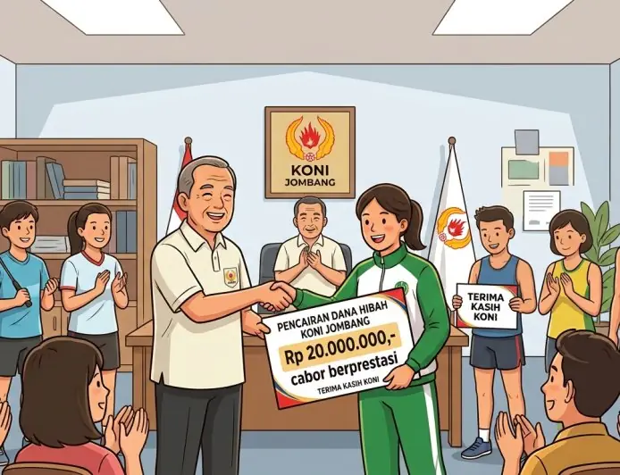 Anggaran Hibah KONI Jombang 2026 Turun Jadi Rp 2.1 Miliar