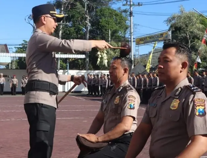 75 Personel Polres Trenggalek Naik Pangkat, Kapolres: Ini Bukan Hadiah, Tapi Amanah