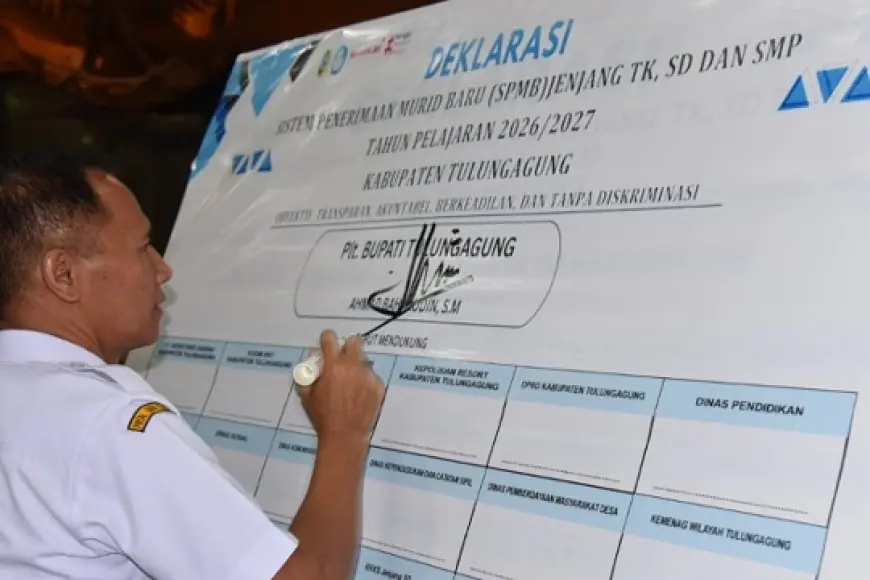 SPMB Tulungagung 2026 Dimulai, Sekolah Dilarang Paksa Wali Murid Bayar Uang Gedung