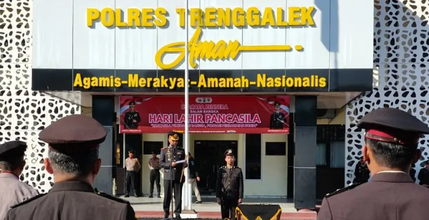 Peringati Hari Lahir Pancasila, Kapolres Trenggalek: Pancasila adalah Jangkar Moral Bangsa