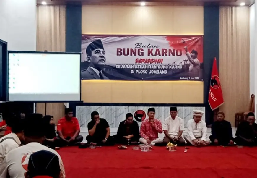 DPC PDIP Jombang Gelar Sarasehan Sejarah Kelahiran Bung Karno