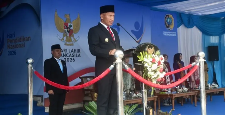 Peringati Tiga Hari Besar Nasional, Plt Bupati Ahmad Baharudin Ajak Warga Tulungagung Perkuat Nilai Pancasila