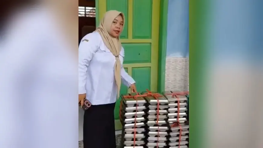 Viral di Medsos, Seorang Guru di Lamongan Tolak Puluhan Paket MBG Gegara Sering Telat Kirim