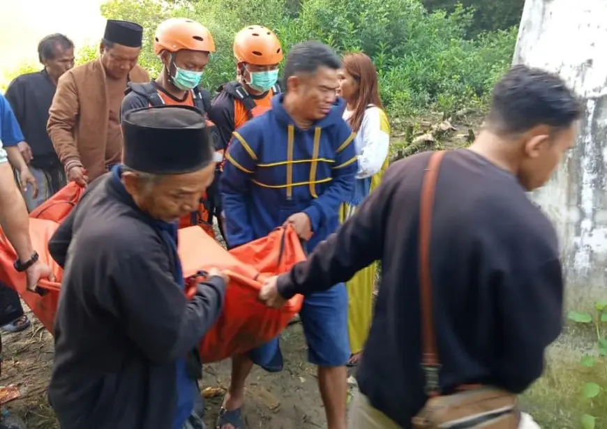 Pemancing Tenggelam di Kali Lamong Gresik Ditemukan Meninggal, Terseret 131 Meter