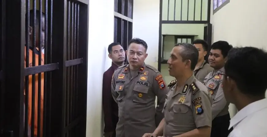 Pastikan Sesuai SOP, Polda Jatim Tinjau Ruang Tahanan Polres Trenggalek