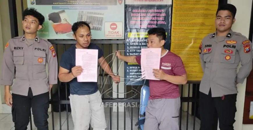 Dooorr!! Dua Spesialis Pembobol Toko Lintas Provinsi Diringkus Macan Agung Polres Tulungagung