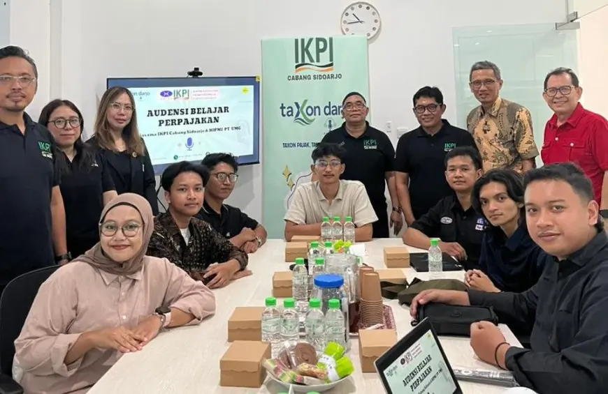 Cetak Kader Amanah dan Taat Pajak, HIPMI PT UMG Ajak Pengusaha Muda Gresik Berguru ke IKPI Sidoarjo