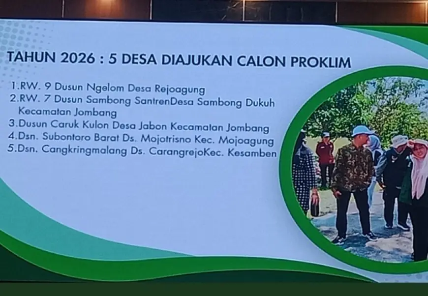 DLH Jombang Genjot Program Kampung Iklim Demi Atasi Perubahan Iklim