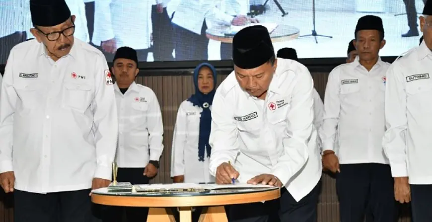 Dilantik Jadi Ketua PMI Tulungagung, Tri Hariadi Langsung Tancap Gas dengan Empat Program Strategis