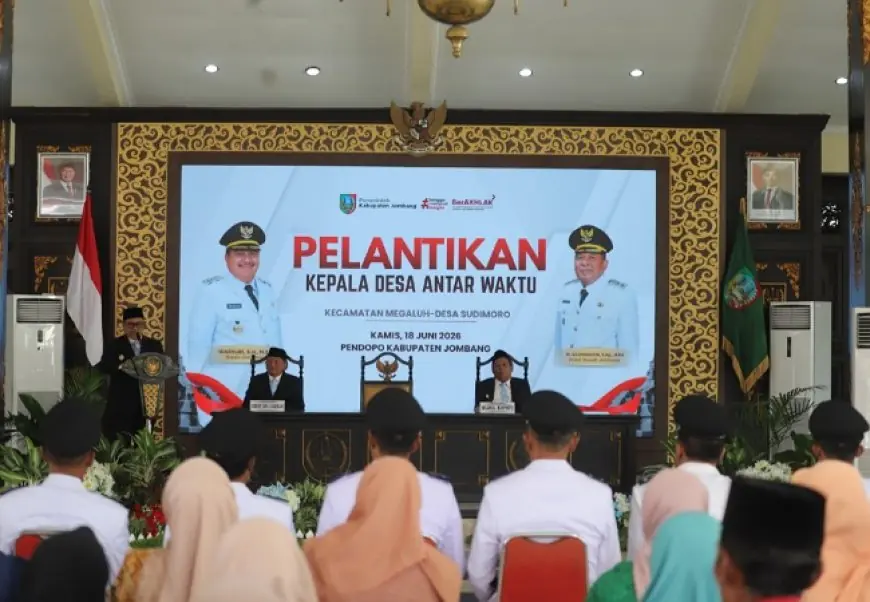 Bupati Jombang Lantik 10 Kepala Desa Antar Waktu, Ini Pesan Penting Menjelang Pilkades 2027