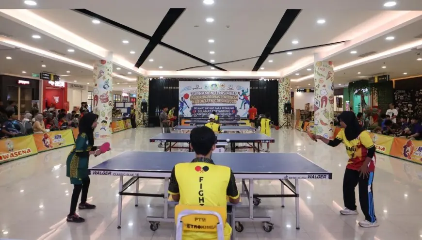Gressmall Dispendik Gresik Gelar Turnamen Tenis Meja untuk Pembinaan Atlet Muda Berbakat