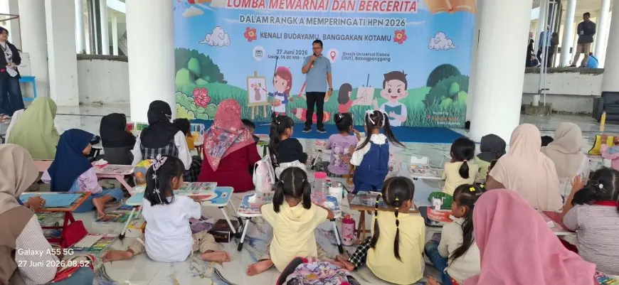 Festival Nasi Krawu Vol. 4 Gresik Jadi Ajang Edukasi Budaya, Ratusan Anak Ikuti Lomba Mewarnai dan Story Telling