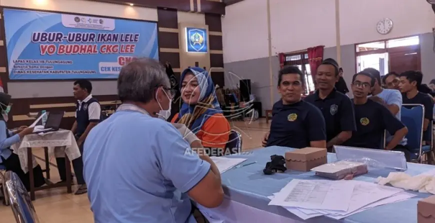 Pastikan Kesehatan WBP, Lapas Tulungagung dan Dinkes Lakukan Skrining Menyeluruh
