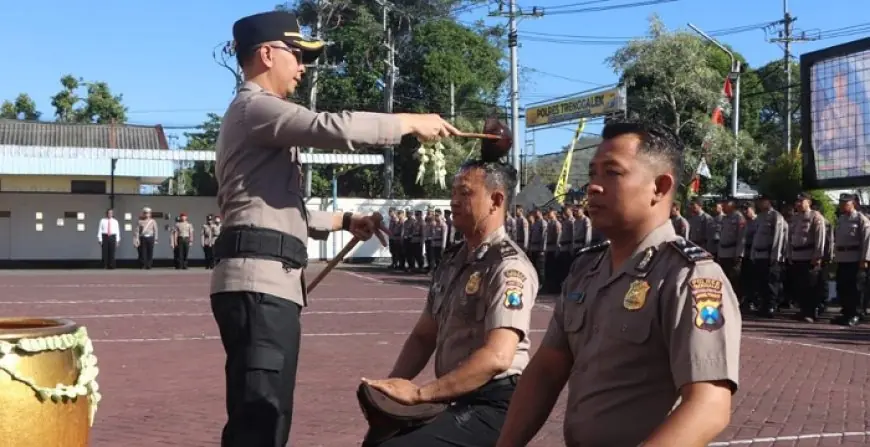 75 Personel Polres Trenggalek Naik Pangkat, Kapolres: Ini Bukan Hadiah, Tapi Amanah