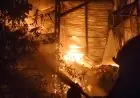 Gudang Rongsokan di Lamongan Ludes Terbakar, Kerugian Ditaksir 1 Miliar