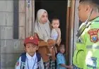 Pulang Sekolah Jalan Kaki hingga Tersesat, Siswa SD Diselamatkan Polisi dan Diantar Ke Rumah