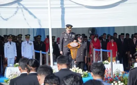 Peringatan Hari Bhayangkara ke-80 di Lamongan Berjalan Khidmat, Komitmen Polri Dekat dan Melayani Masyarakat