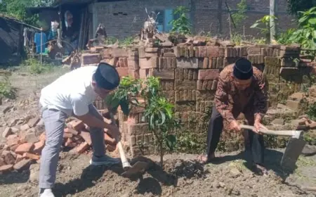 Kemenag Jombang Tanam Ratusan Pohon Alpukat di Bulan Wakaf Nasional