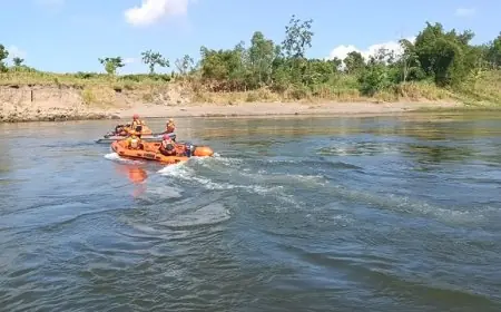 Motor dan Alat Pancing Ditemukan, Pria Asal Ngantru Hilang di Sungai Brantas